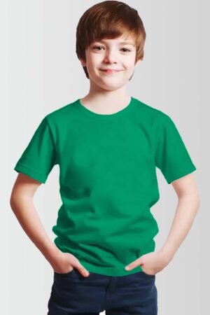 Fruit of the Loom Kids Plain T Shirt Summer Kelly Green