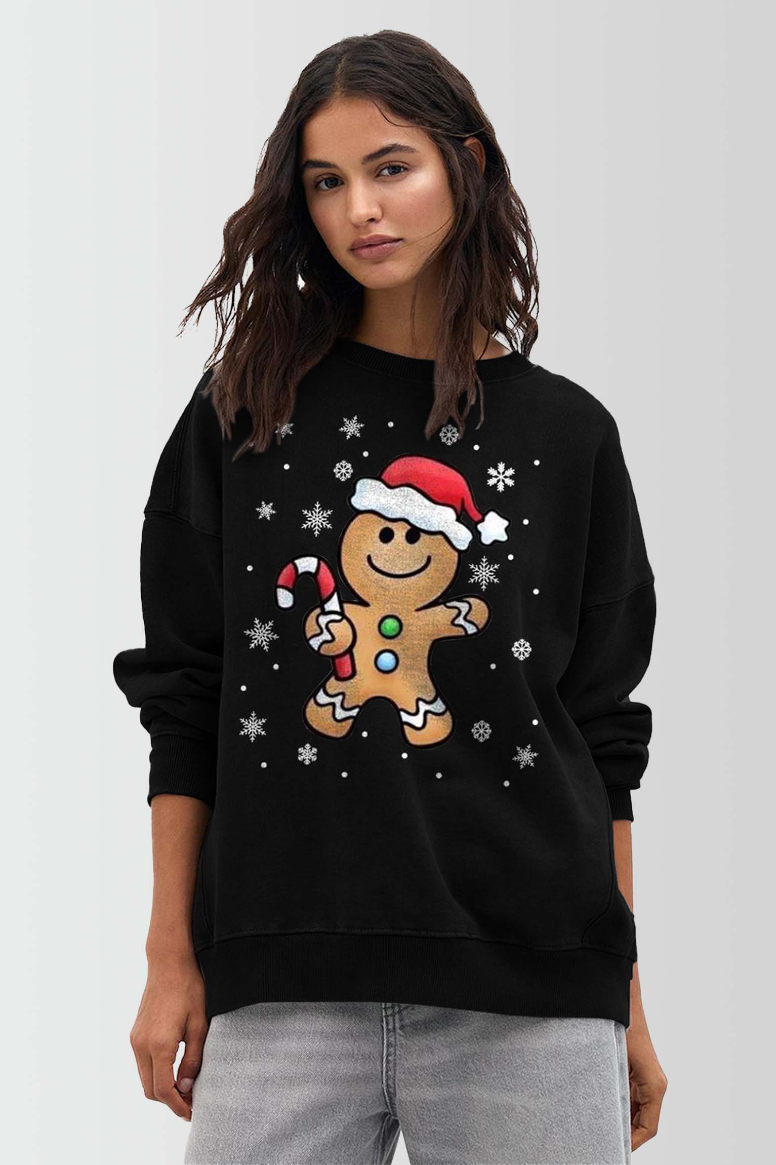 Women GingerHat Christmas Sweatshirt