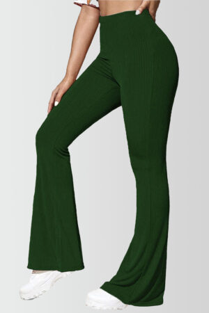 Petite Flare Yoga Pants Bottle Green