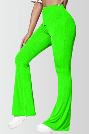 Petite Flare Yoga Pants Neon Green