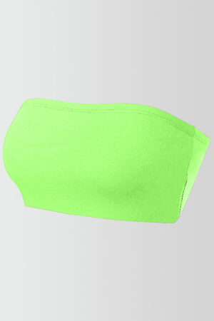 Strapless Boob Tube Neon Green