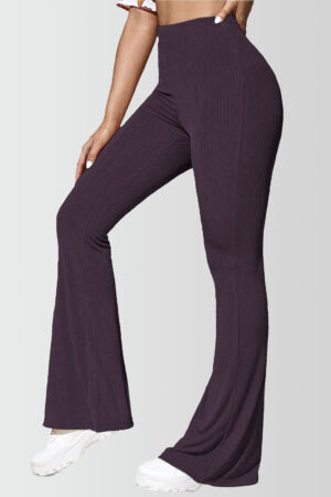 Petite Flare Yoga Pants Purple