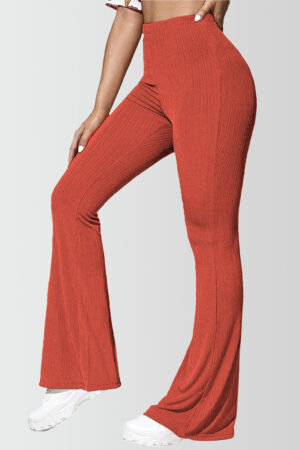 Petite Flare Yoga Pants Rust
