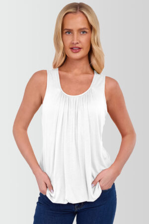 Straps Vest Top Sleeveless Wine