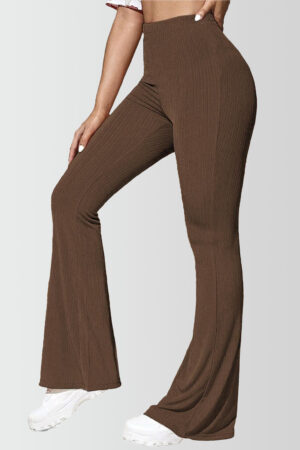 Petite Flare Yoga Pants Brown