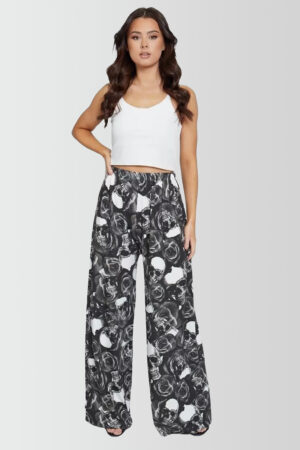Skull and Rose Print