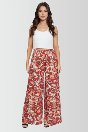 burnt orange print
