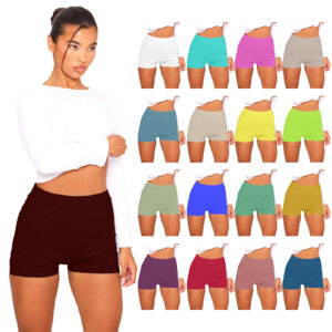 Women wearing Stretchy Hot Pants – Fitness & Comfort