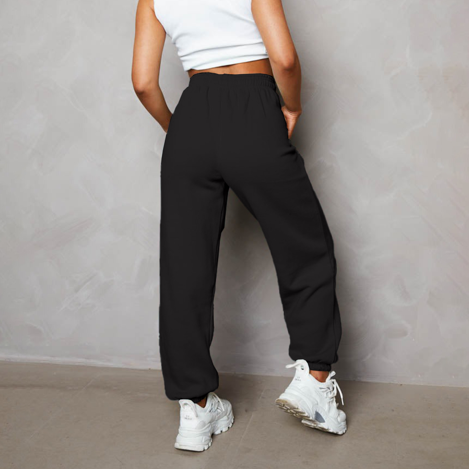 Second image of Women’s Regular Fit Joggers with Zipper Pockets