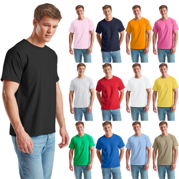 Men's Value Weight Short Sleeve Plain T-Shirt