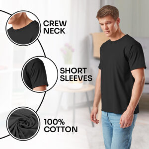 Men's Value Weight Short Sleeve Plain T-Shirt