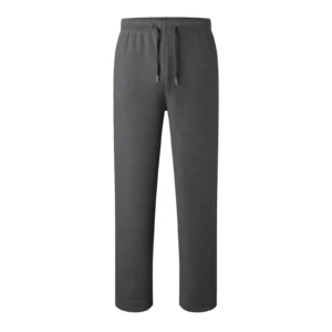 Men's Fleece Open Hem Joggers with Pockets Drawstring Sweatpants