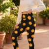 Face Pumpkins Print Leggings