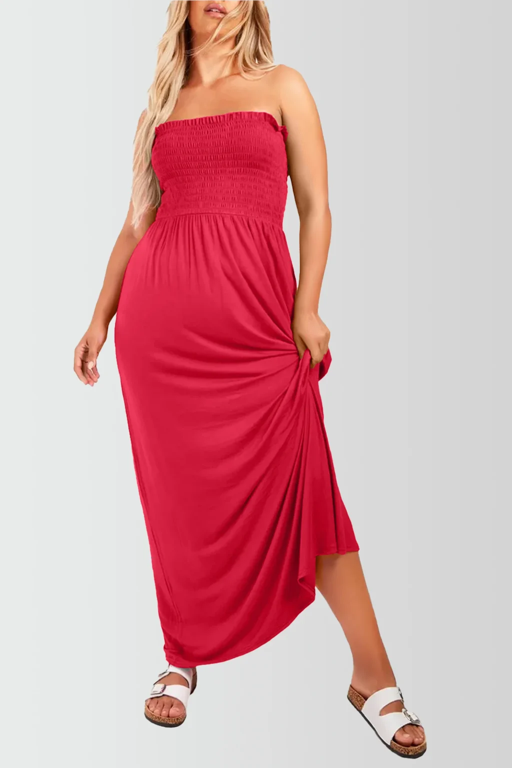Women's Strapless Maxi Dress