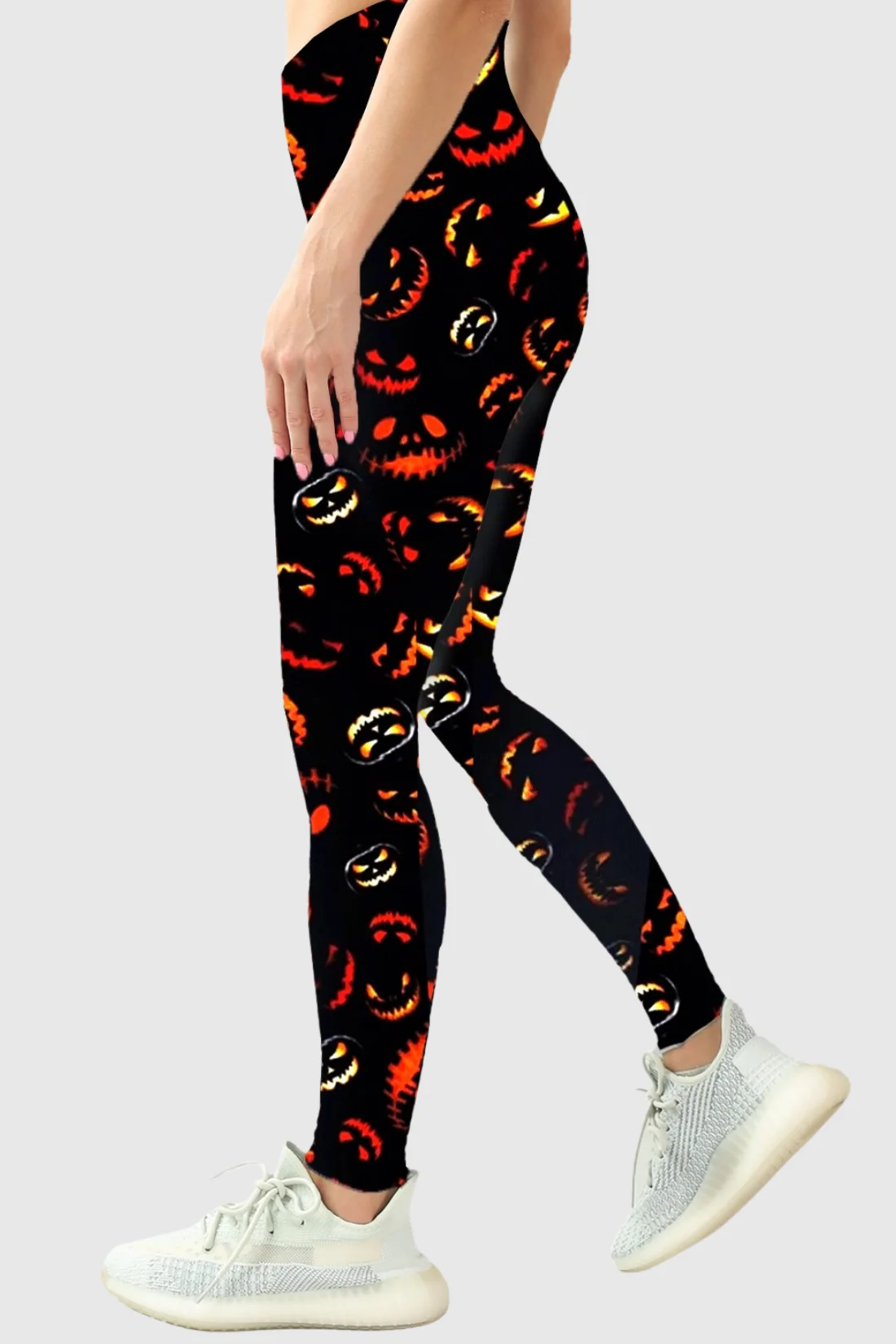 Women's Scary Pumpkins Print Leggings