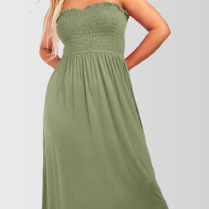 Women's Strapless Midi Dress