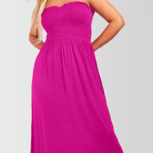 Women's Strapless Midi Dress