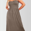 Women's Strapless Midi Dress