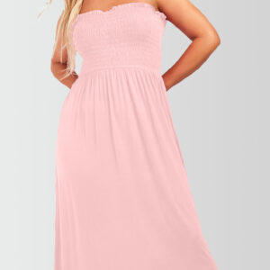 Women's Strapless Midi Dress