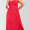 Women's Strapless Midi Dress