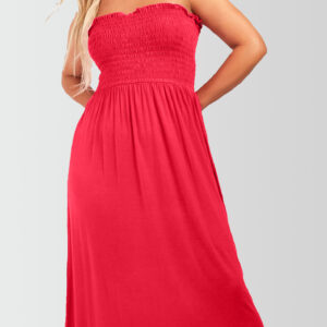 Women's Strapless Midi Dress
