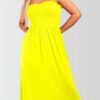 Women's Strapless Midi Dress