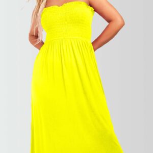 Women's Strapless Midi Dress