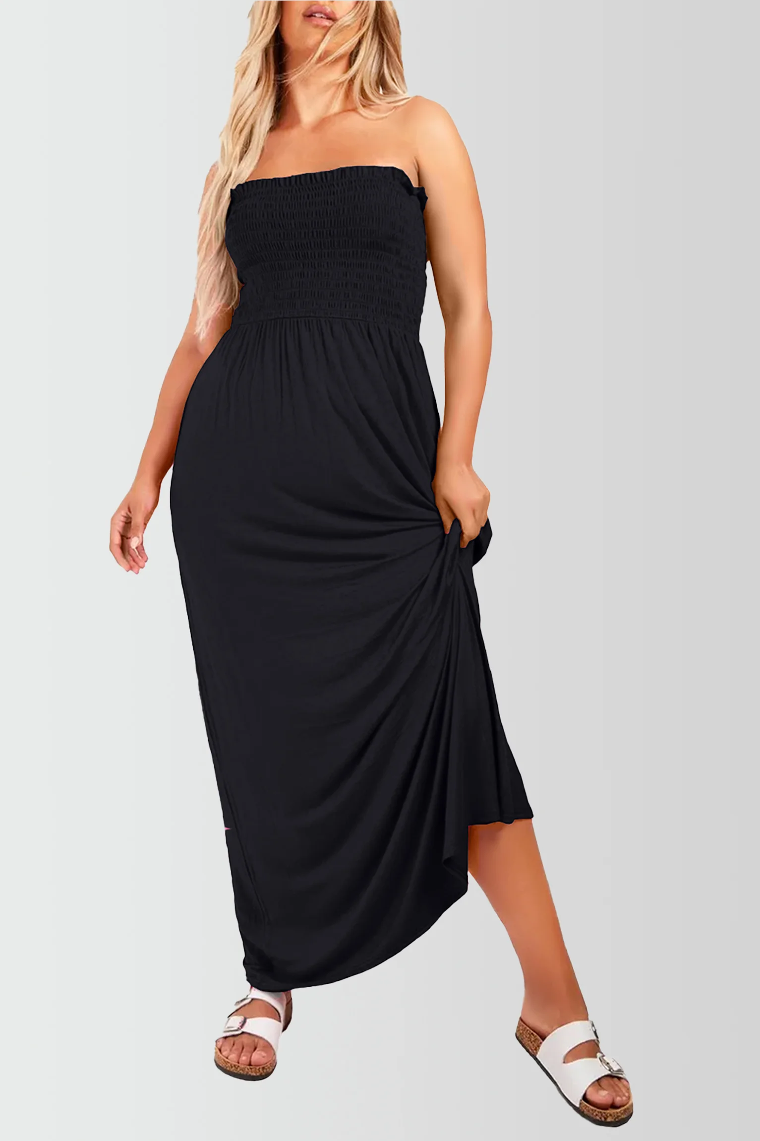 Women's Strapless Maxi Dress