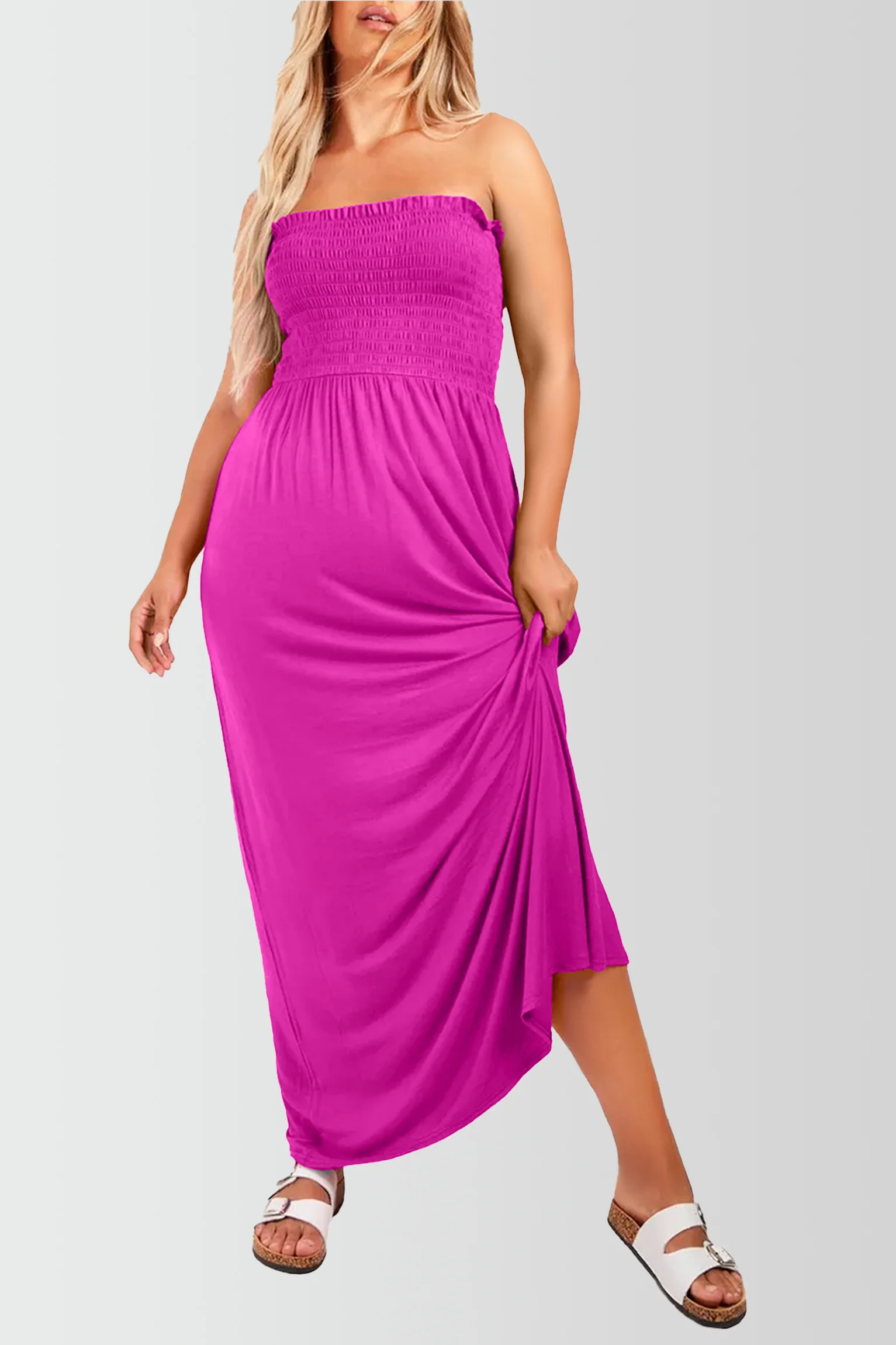 Women's Strapless Maxi Dress