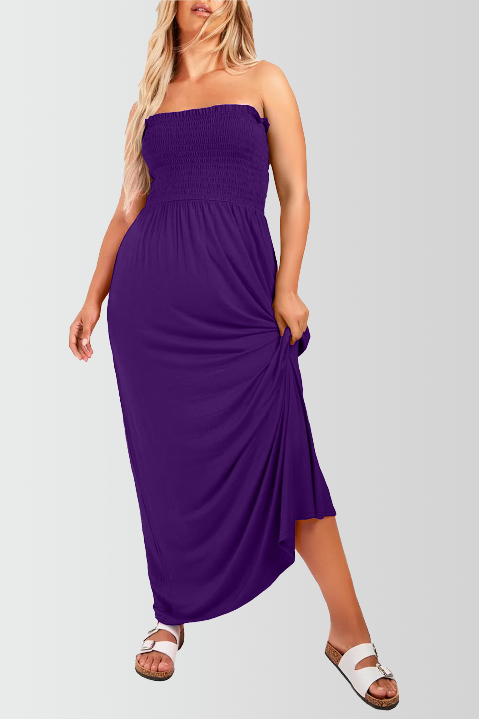 Women's Strapless Maxi Dress