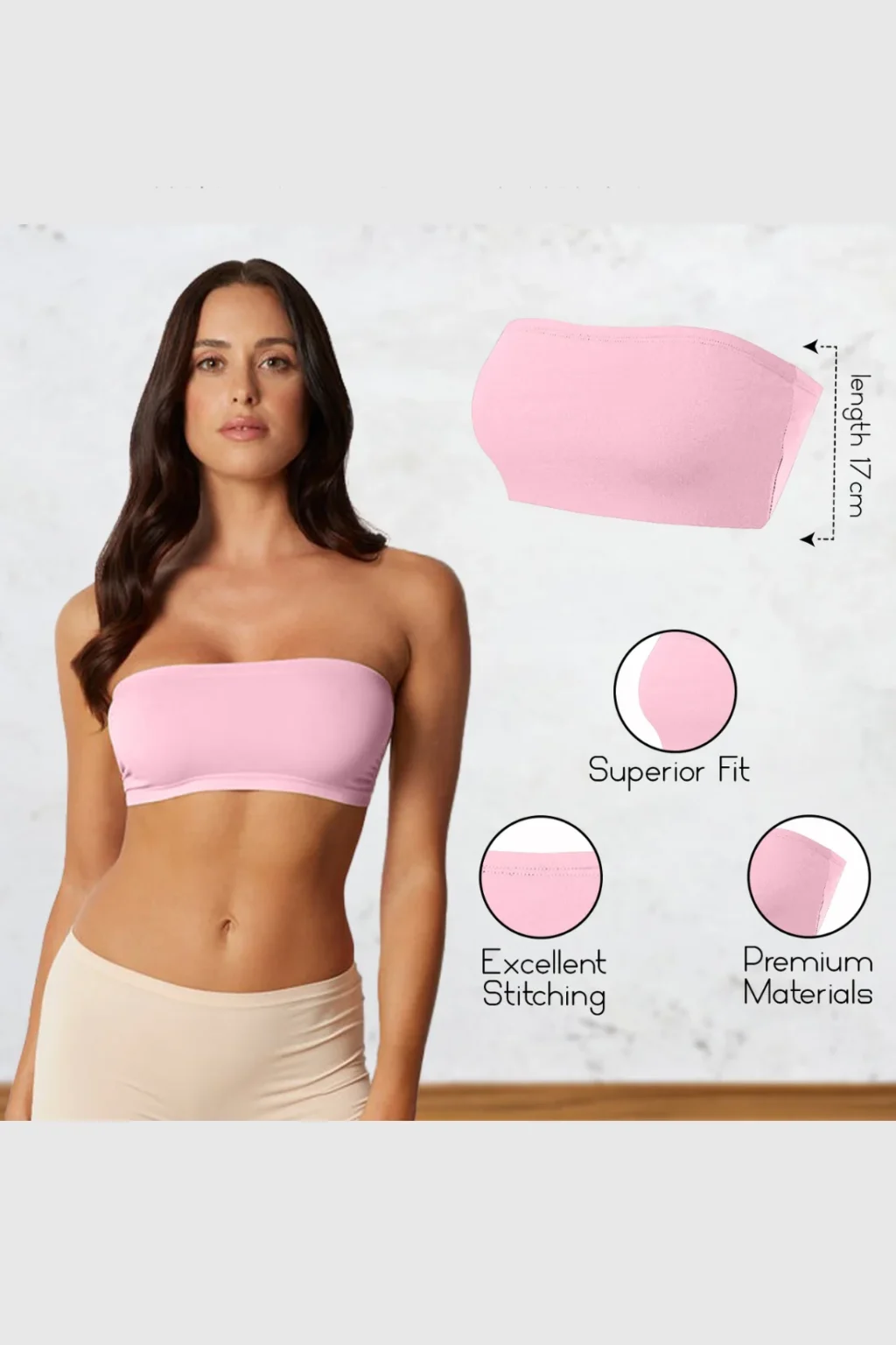 Women's Strapless Bandeau Top
