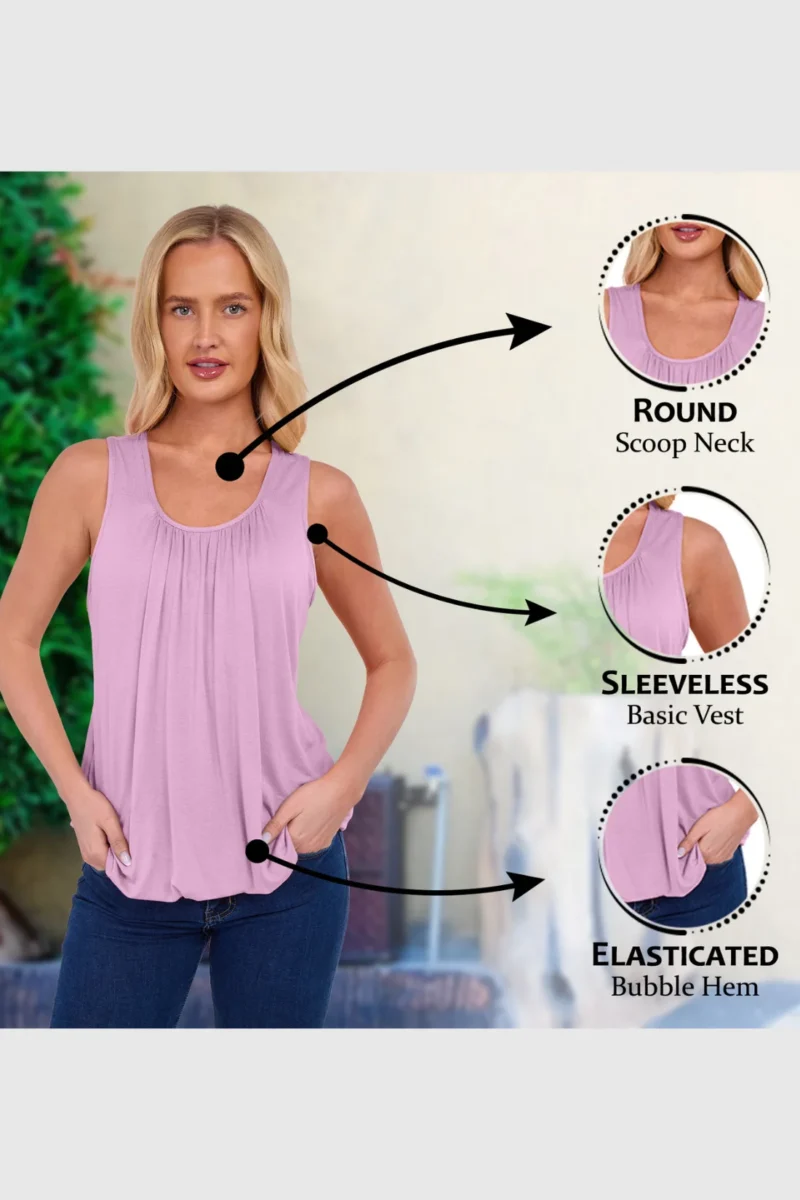 Women's Bubble Hem Vest Top
