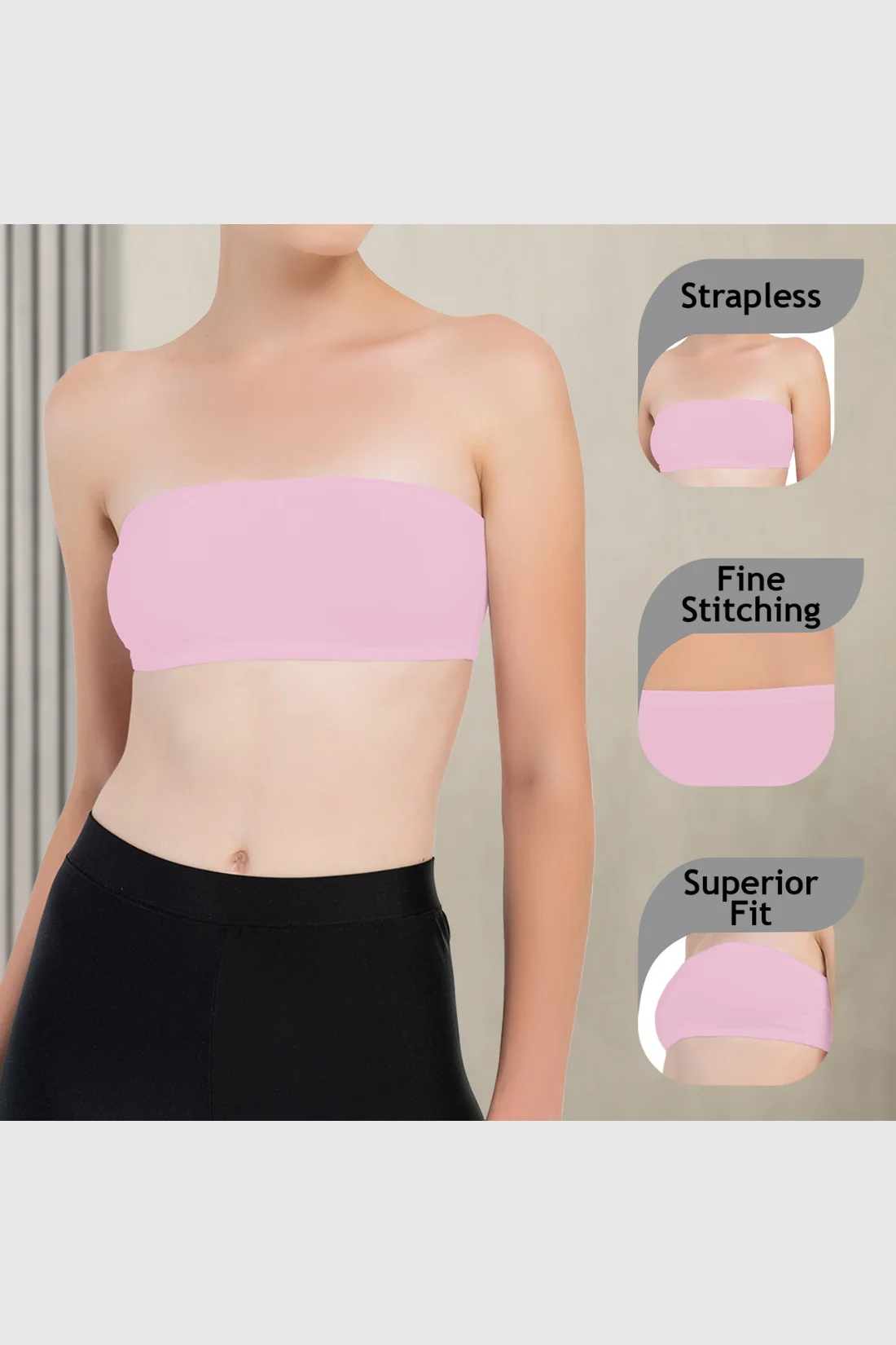Girls Strapless Bandeau Top