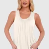 Women's Bubble Hem Vest Top
