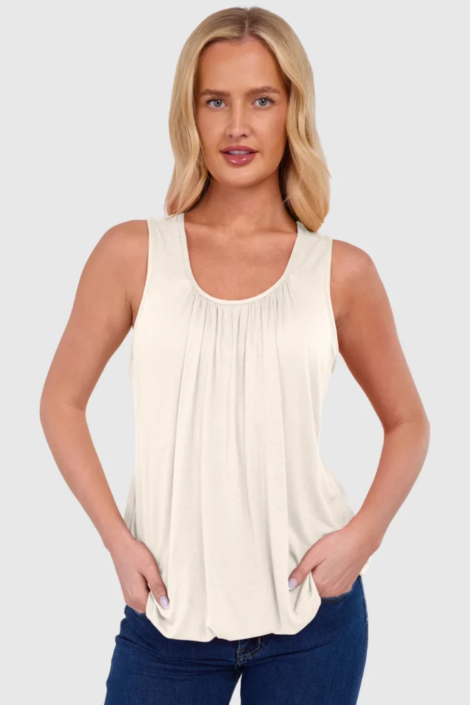 Women's Bubble Hem Vest Top