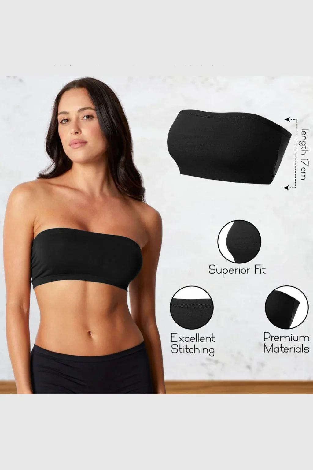 Women's Strapless Bandeau Top