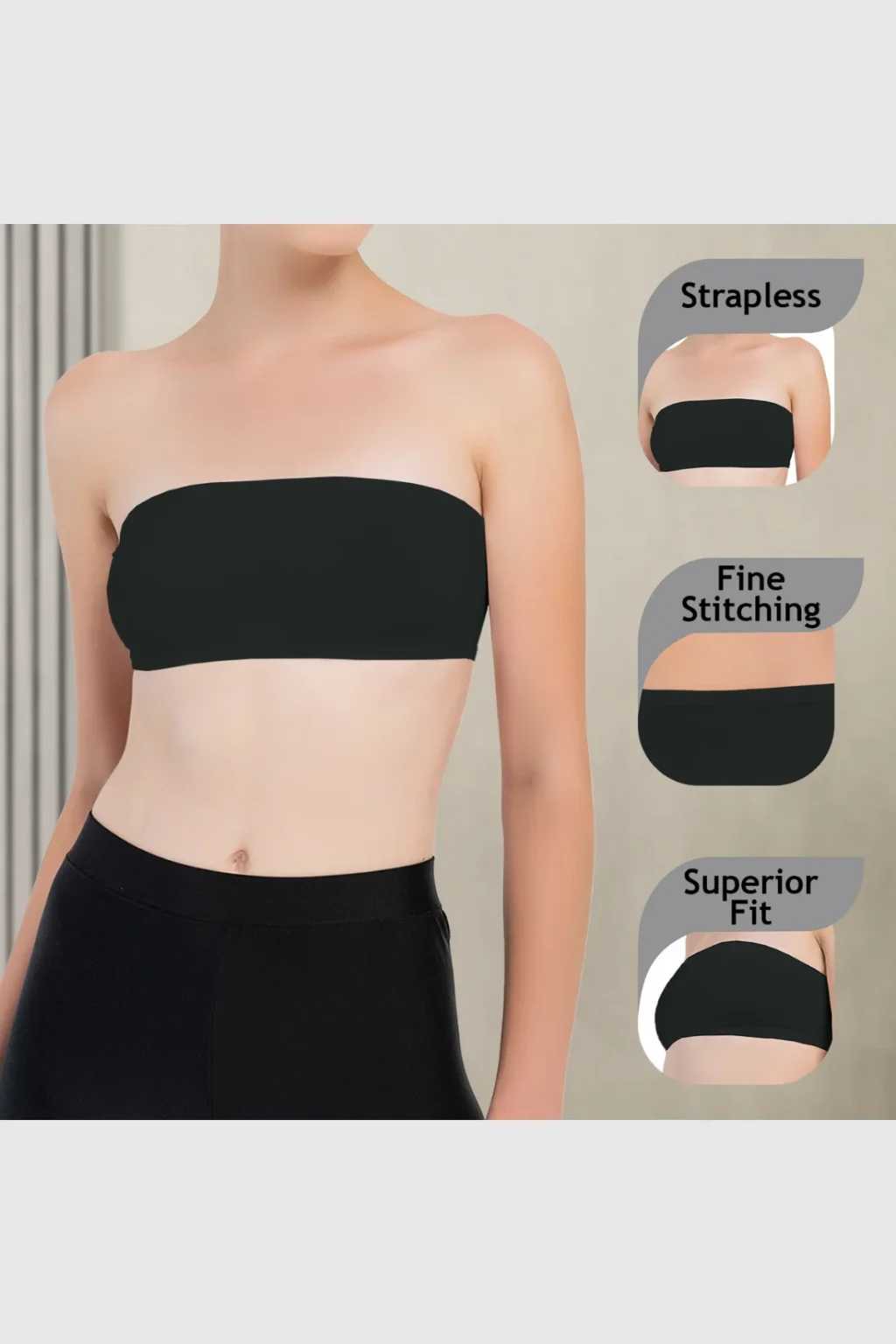 Girls Strapless Bandeau Top
