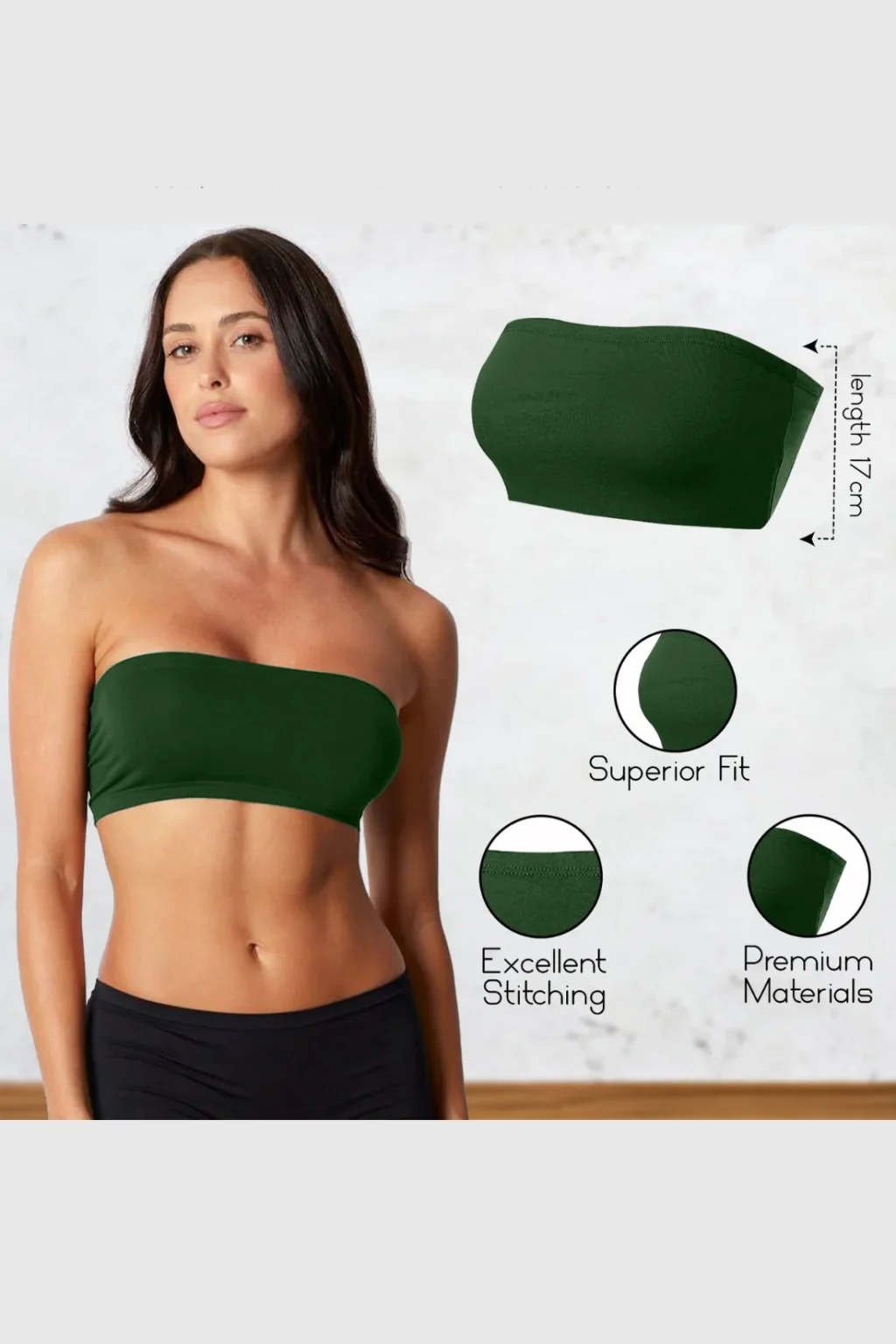 Women's Strapless Bandeau Top