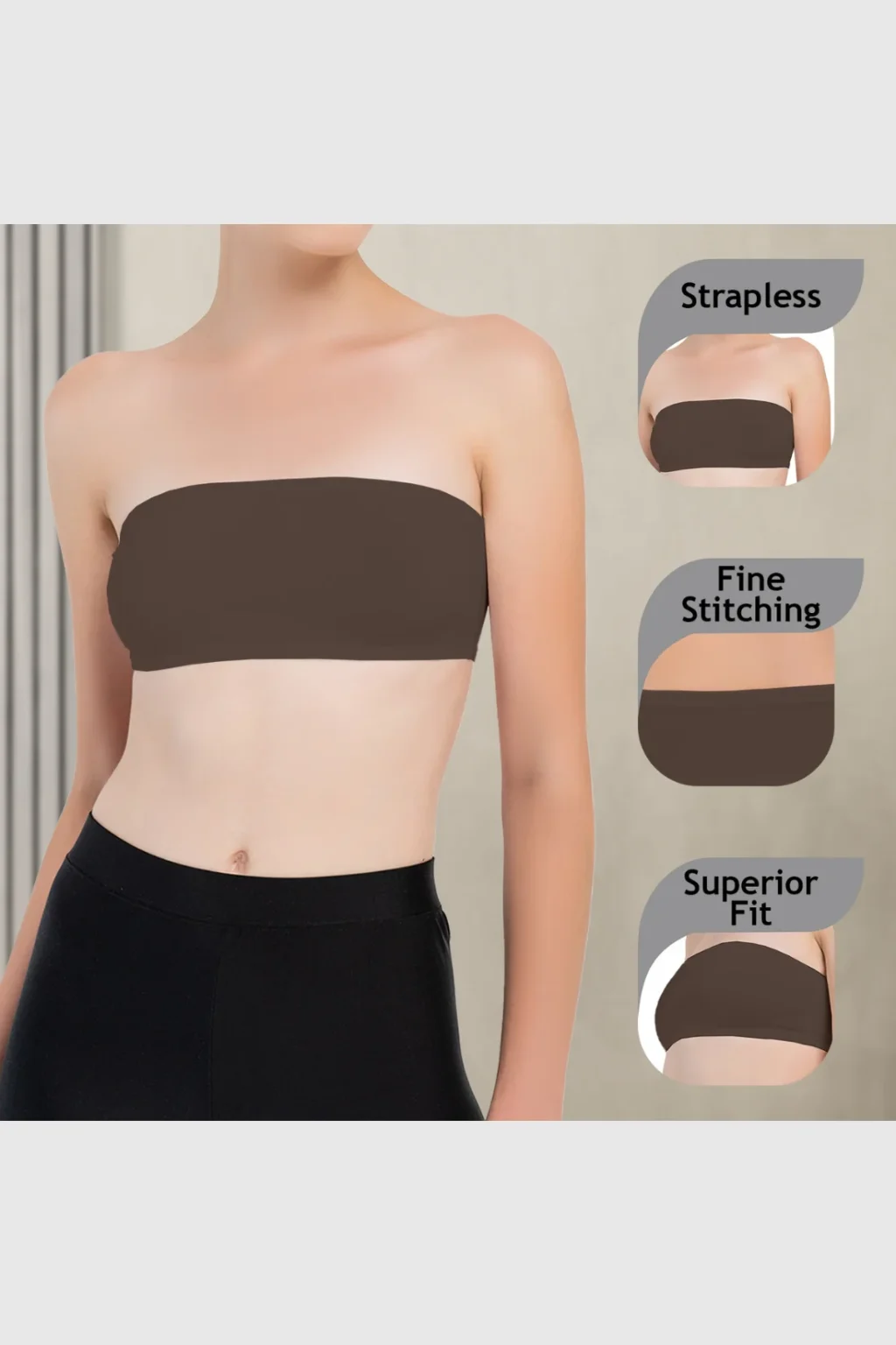 Girls Strapless Bandeau Top