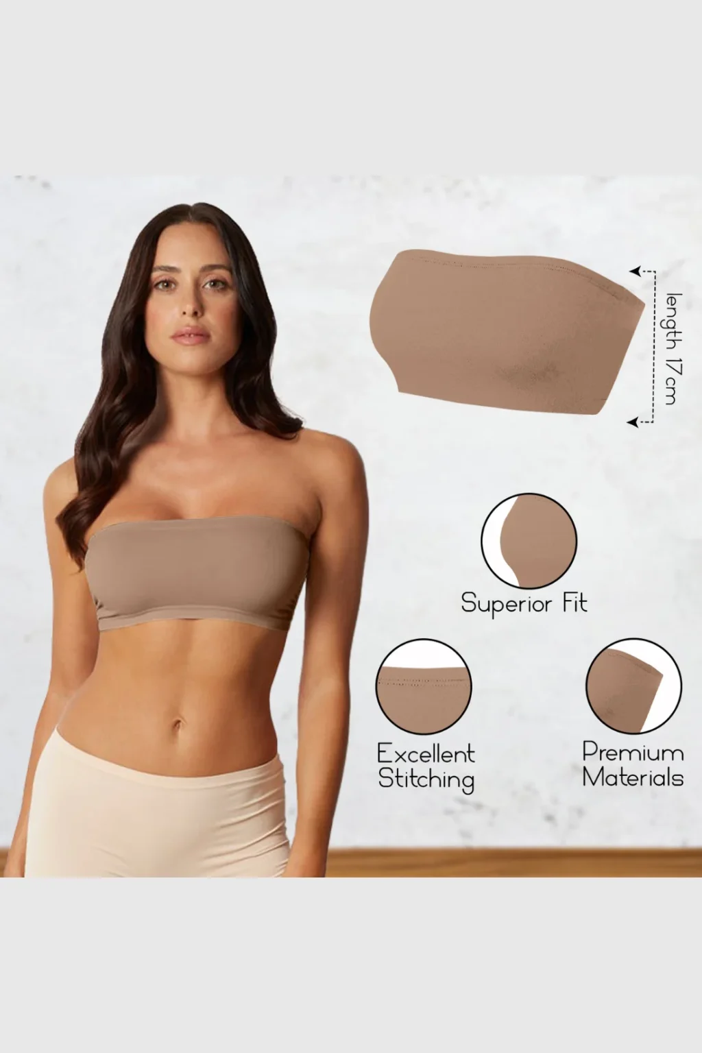 Women's Strapless Bandeau Top