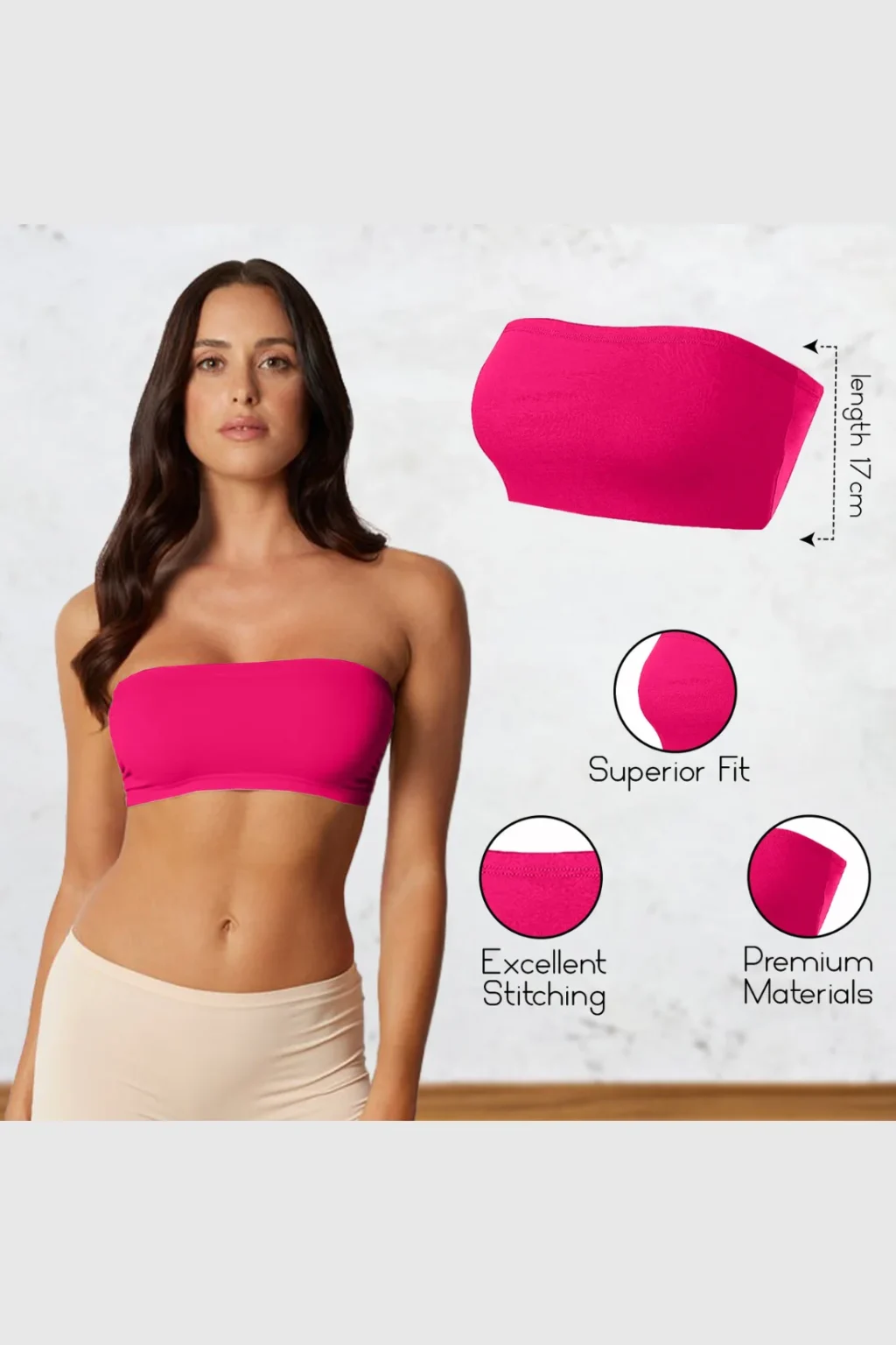 Women's Strapless Bandeau Top