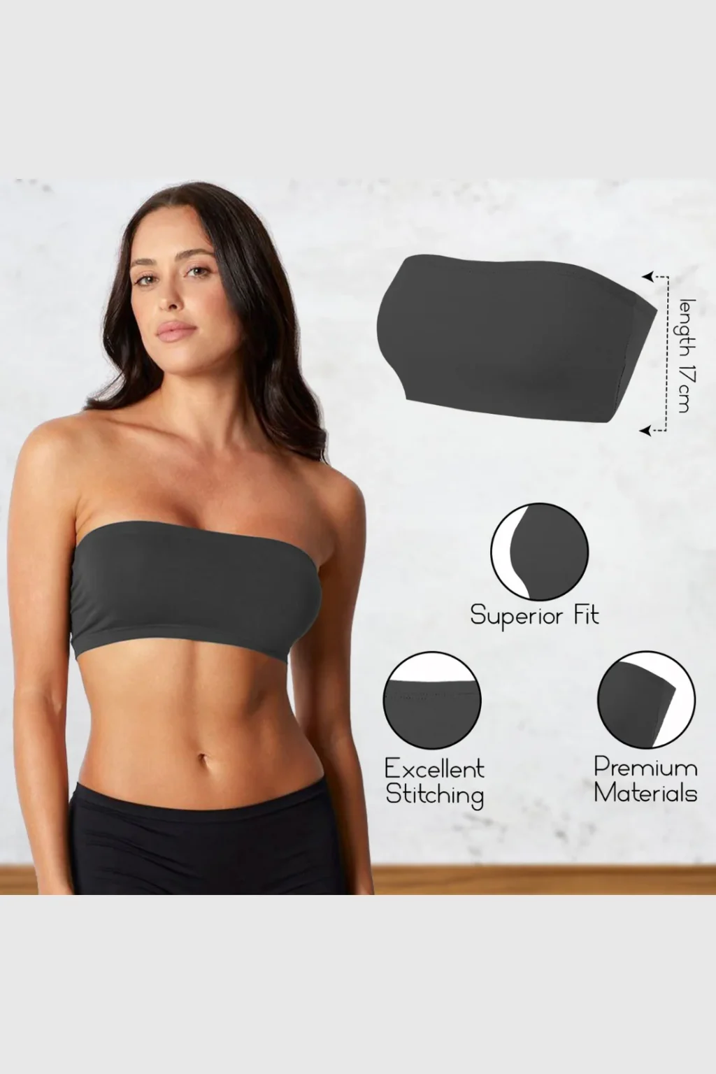 Women's Strapless Bandeau Top