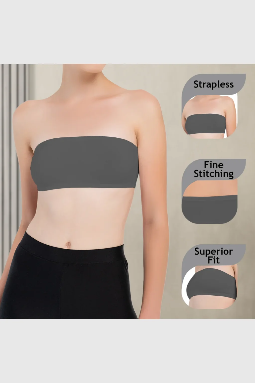 Girls Strapless Bandeau Top