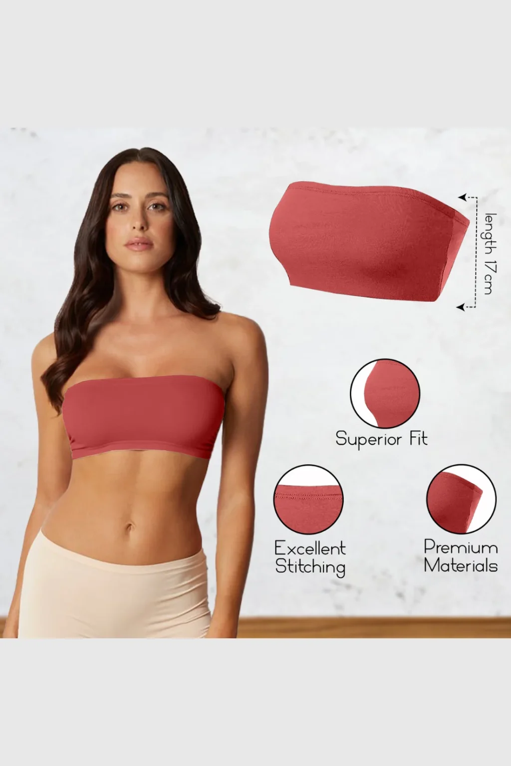 Women's Strapless Bandeau Top