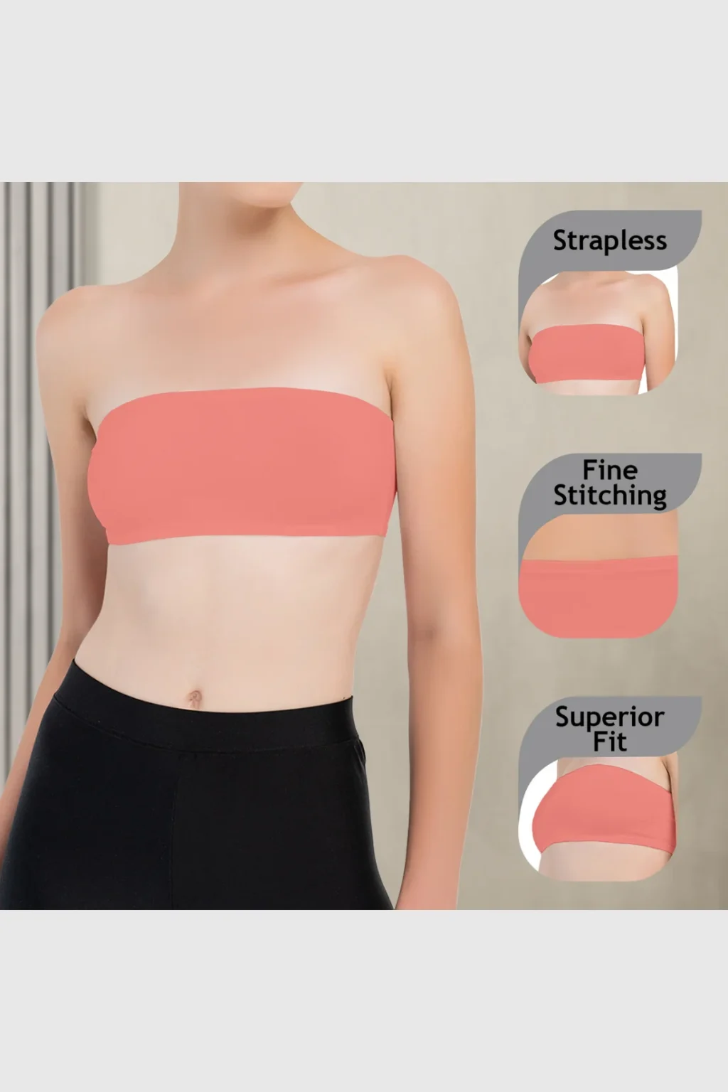 Girls Strapless Bandeau Top