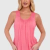 Women's Bubble Hem Vest Top