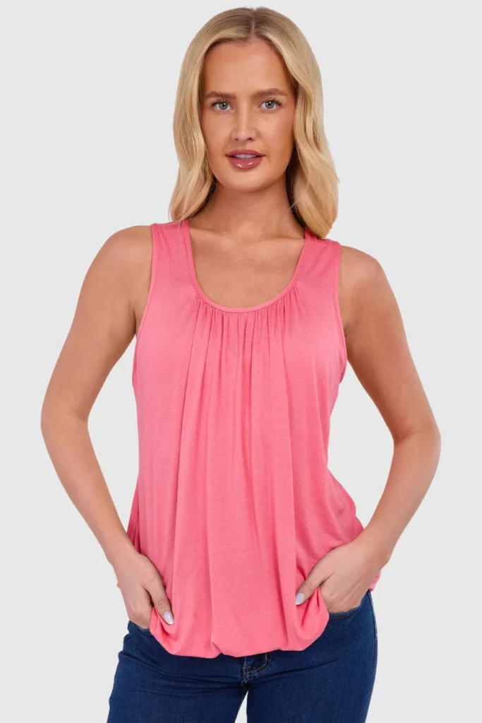 Women's Bubble Hem Vest Top