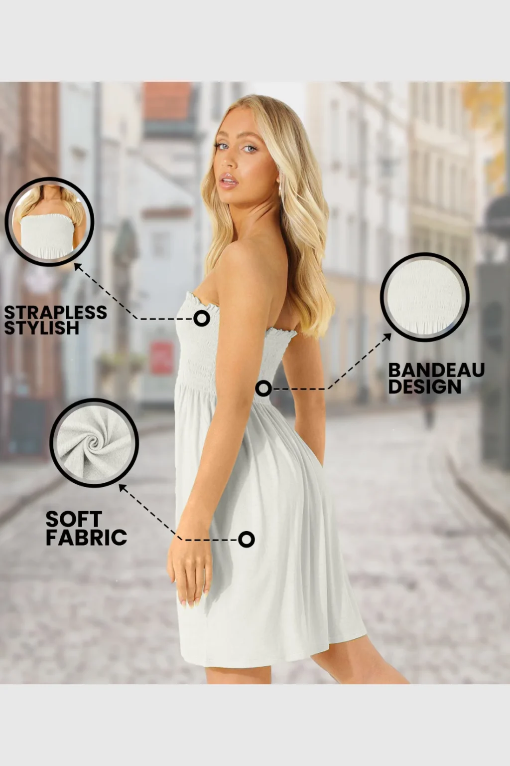 Women's Strapless Mini Dress