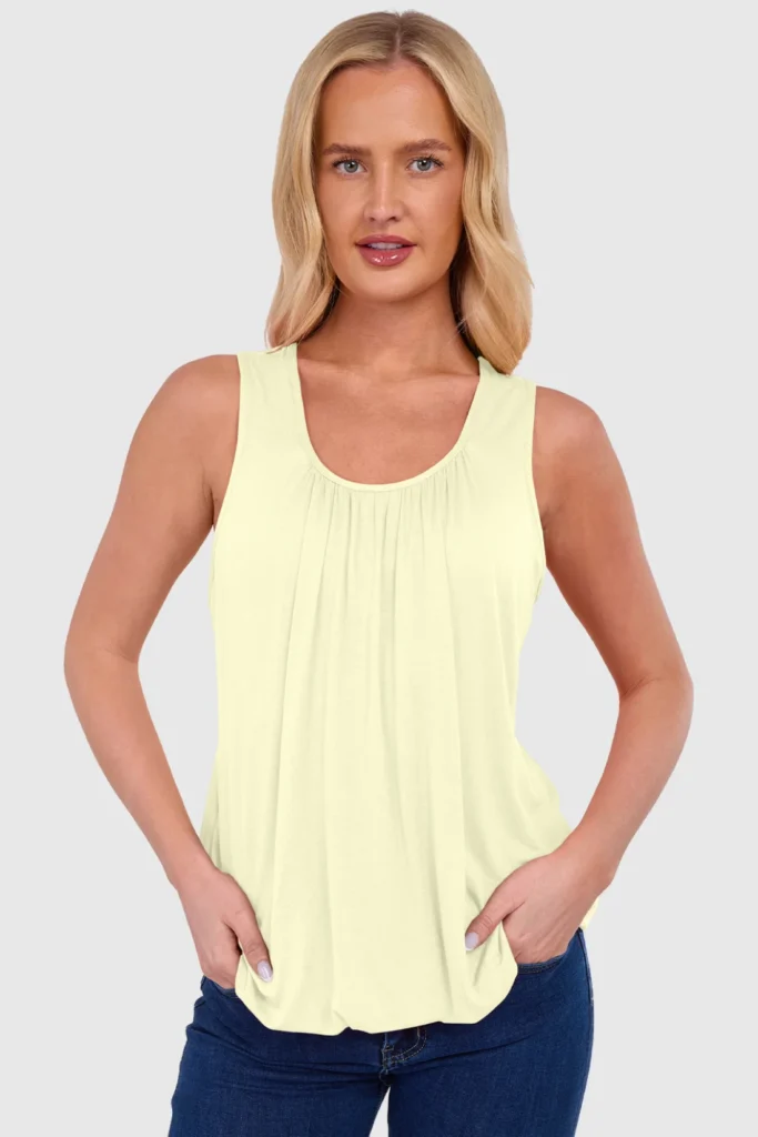 Women's Bubble Hem Vest Top