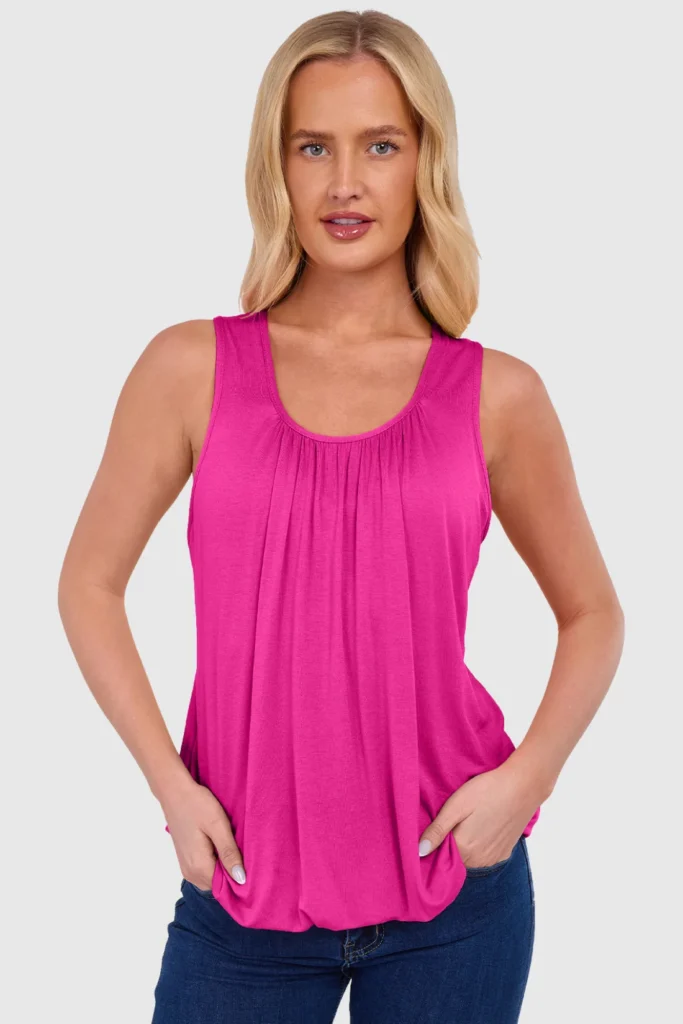 Women's Bubble Hem Vest Top